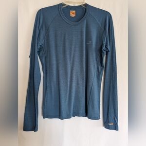 Icebreaker Men's Medium Long Sleeve Shirt Thermal Bodyfit 200 Merino Wool Top